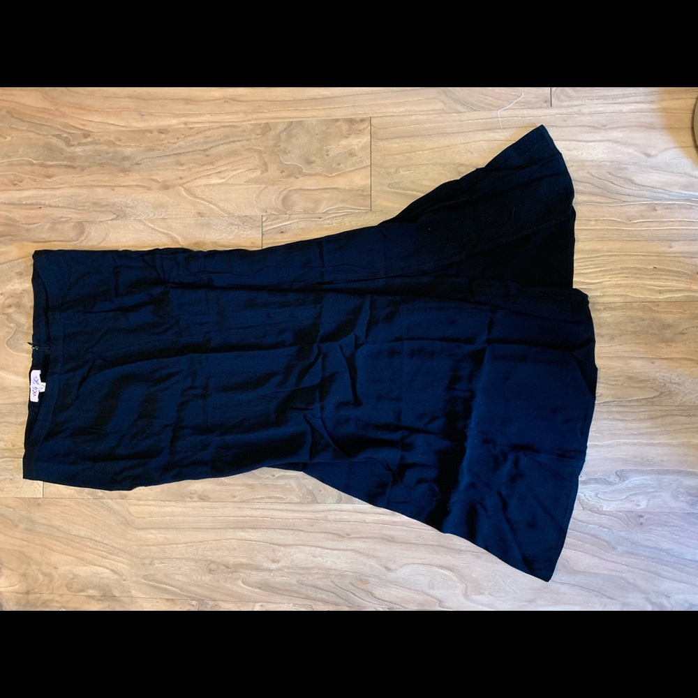 Verge Girl Black French Diary Bias Cut Midi Skirt
